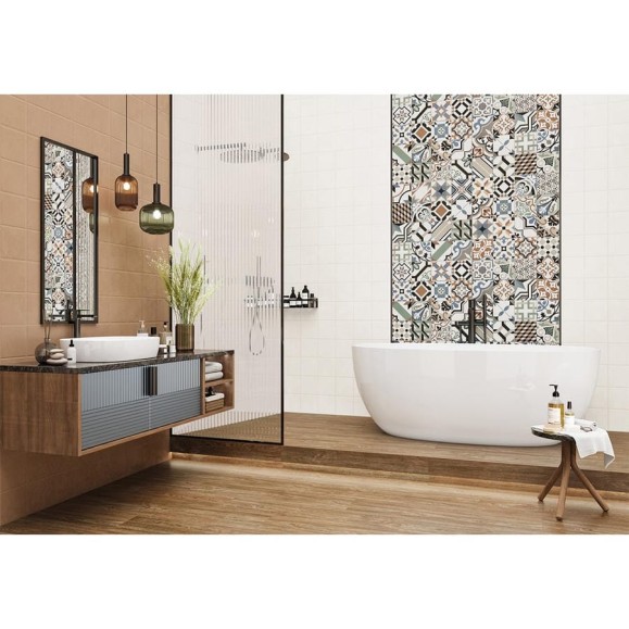 Плитка настенная Дизайн Арт Микс 1 / Design Art Mix 1 NewTrend 300x600x9, 1,08м2, разноцветный WT36DST55