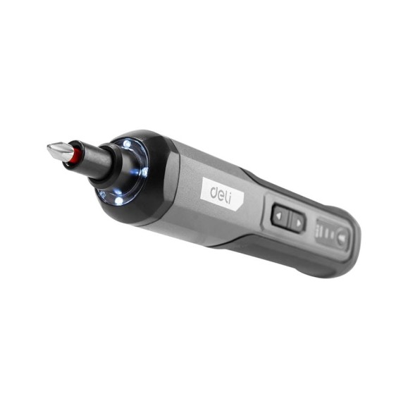 Отвертка аккумуляторная DELI DC161 (4В х 2Ач, 5Нм, 300об/мин, Type-C, набор бит 24 шт, кейс) 162802 Отвертка аккумуляторная DELI DC161 (4В х 2Ач, 5Нм, 300об/мин, Type-C, набор бит 24 шт, кейс) 162802