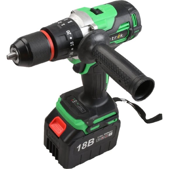 Аккумуляторная ударная дрель-шуруповерт Zitrek Green Impact 18V (18В, Li-ion 2x5.0Ач) 063-4046 Аккумуляторная ударная дрель-шуруповерт Zitrek Green Impact 18V (18В, Li-ion 2x5.0Ач) 063-4046