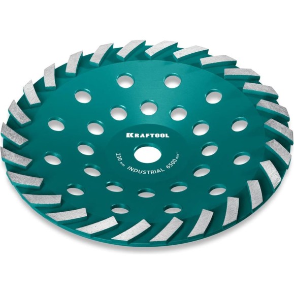 Сегментная алмазная чашка KRAFTOOL Industrial Turbo d 230 мм 33368-230