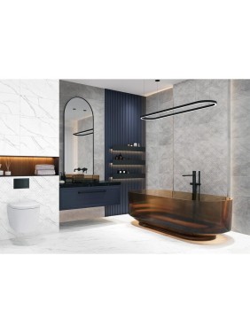 Декор Лимс Ромб темный / Lims Dark Rhomb NewTrend 300x600x9, серый DW36LMM25