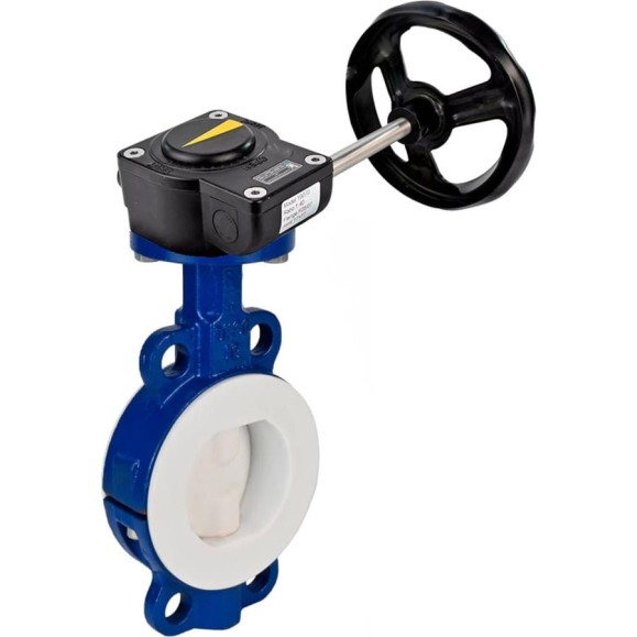 Затвор DN.ru дисковый WCB-WCB-PTFE-PTFE-Fb-R Ду250 Ру16 футерованный с редуктором HAM-4 D050-59294 Затвор DN.ru дисковый WCB-WCB-PTFE-PTFE-Fb-R Ду250 Ру16 футерованный с редуктором HAM-4 D050-59294