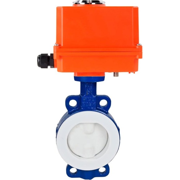 Затвор DN.ru WCB-WCB-PTFE-PTFE-Fb-H Ду50 Ру16 с электроприводом QT-003-MINI 220В D050-59349 Затвор DN.ru WCB-WCB-PTFE-PTFE-Fb-H Ду50 Ру16 с электроприводом QT-003-MINI 220В D050-59349