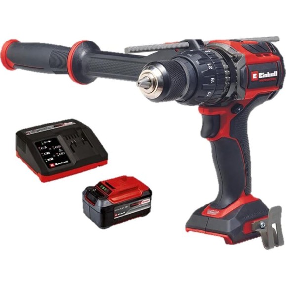 Дрель аккумуляторная ударная Einhell PXC TP-CD 18/120 Li-i BL, 18В, 5.2 Aч Plus 4514310SET
