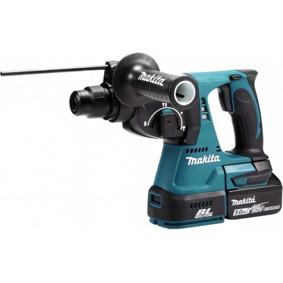 Аккумуляторный бесщеточный перфоратор Makita SDS+,18В, 1x5Ач, Li-ion DHR242RT Аккумуляторный бесщеточный перфоратор Makita SDS+,18В, 1x5Ач, Li-ion DHR242RT