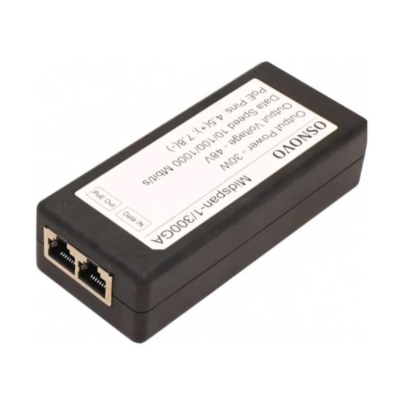 PoE-инжектор OSNOVO Ethernet, Midspan-1/300GA -0000000161 PoE-инжектор OSNOVO Ethernet, Midspan-1/300GA -0000000161