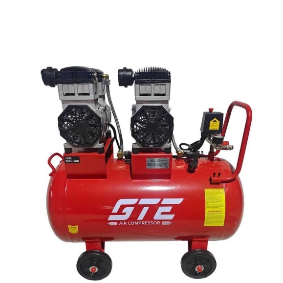 Компрессор безмасляный GTE, 220 В, ресивер 109 л, 280 л/мин, HMP109280B 264230