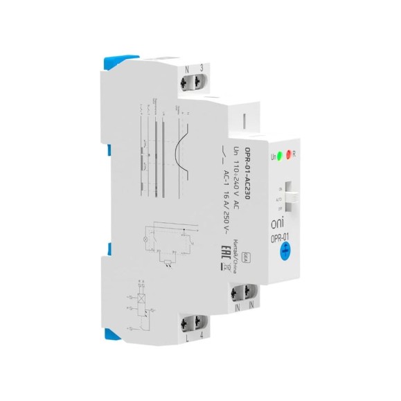 Фотореле ONI OPR-01 1 контакт 230В АС с выносным датчиком OPR-01-AC230