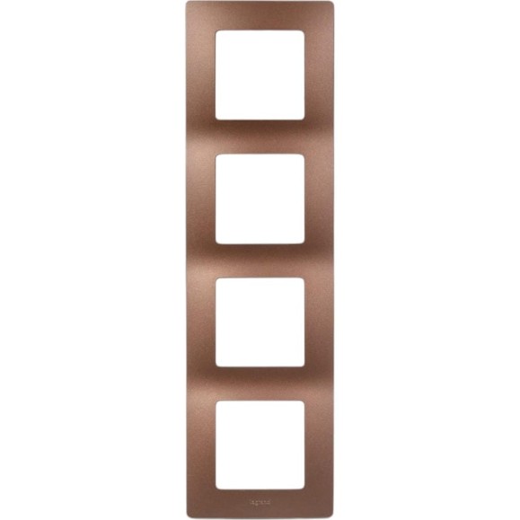Рамка Legrand 4 поста Etika какао 672574 Рамка Legrand 4 поста Etika какао 672574
