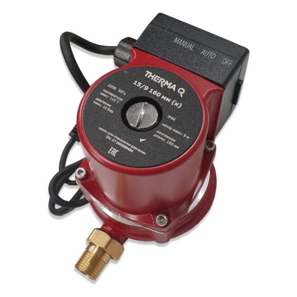 Насос повысительный МЕТАЛЛСЕРВИС MC THERMA Q 15/9 160 к 1260137 Насос повысительный МЕТАЛЛСЕРВИС MC THERMA Q 15/9 160 к 1260137