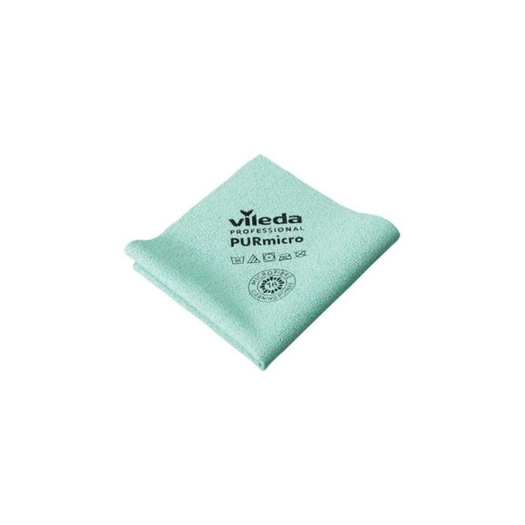 Салфетка Vileda Professional ПУРмикро Актив 38x35 см, зеленый арт 174070 25979