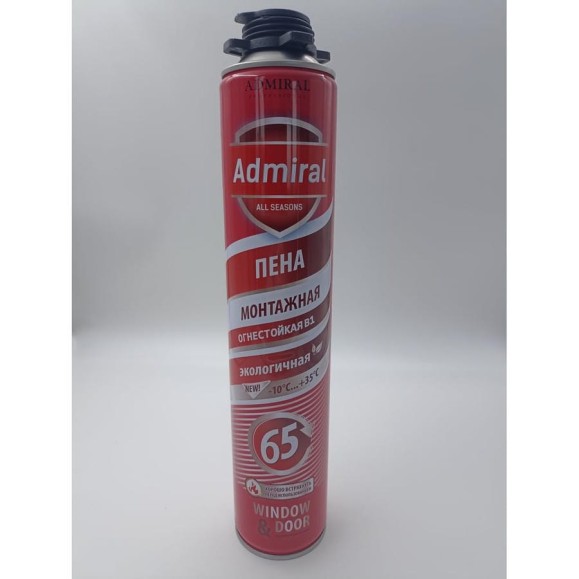 Пена проф. огнестойкая Admiral Stars 65 В1 ADMIRAL 850мл 54427190