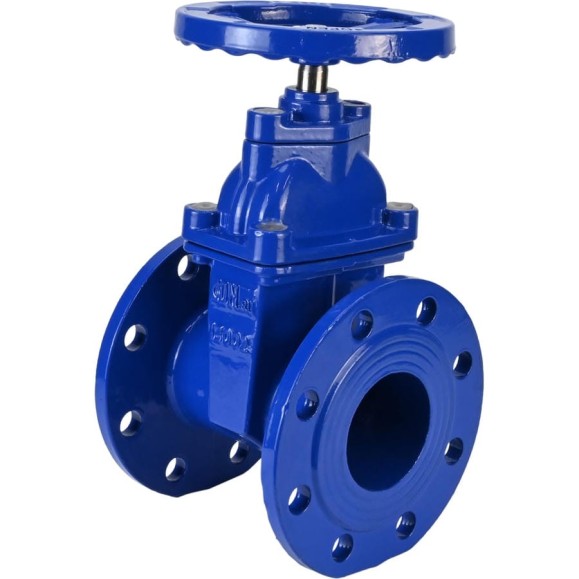 Задвижка клиновая DN.ru 30ч39р (аналог МЗВ) GGG50-GGG50-EPDM-F-S blue Ду40 Ру10/16 D040-08620 Задвижка клиновая DN.ru 30ч39р (аналог МЗВ) GGG50-GGG50-EPDM-F-S blue Ду40 Ру10/16 D040-08620