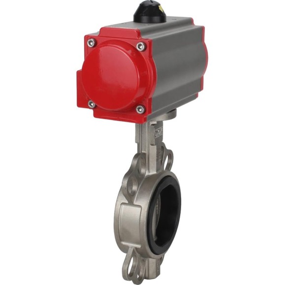 Дисковый затвор DN.ru 304-304-VITON-2W-Fb-H Ду150 Ру16 пневмопривод SA-160 D050-46659 Дисковый затвор DN.ru 304-304-VITON-2W-Fb-H Ду150 Ру16 пневмопривод SA-160 D050-46659