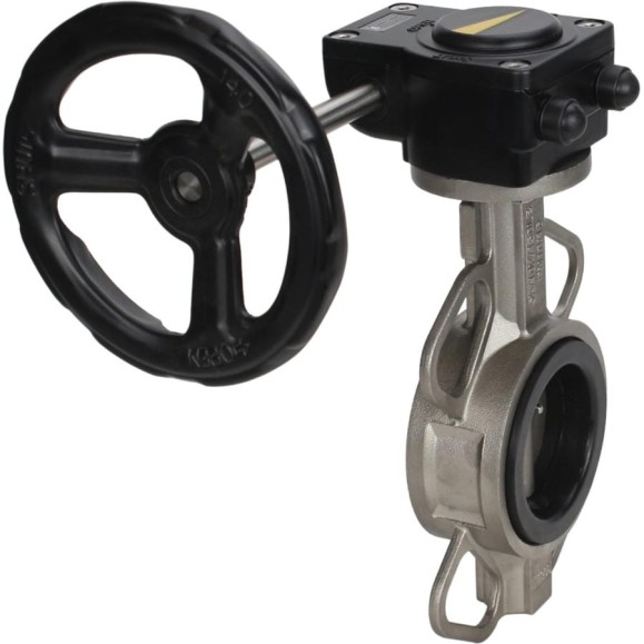 Затвор DN.ru 316L-316L-VITON Ду250 Ру16 с редуктором HAM-3 D050-13138