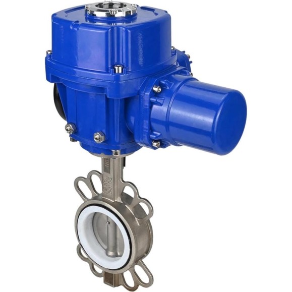 Затвор DN.ru 316L-316L-PTFE Ду200 Ру16 с электроприводом QT-W (M)-060 380В D050-12576
