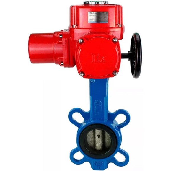 Затвор DN.ru дисковый GGG50-GGG40-EPDM Ду250 Ру16 с электроприводом QT-W (M) EX-040 380В D050-12797