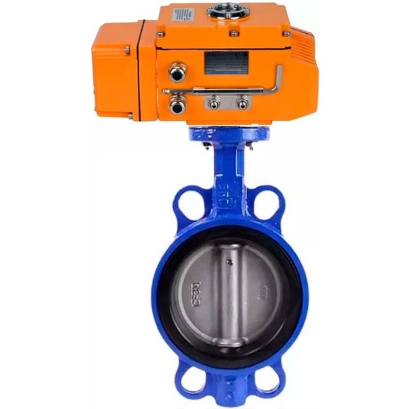 Дисковый затвор DN.ru QT450-QT450-EPDM-2W-Fb-H LUG Ду125 Ру16 электропривод QT-015 0-10В D050-53106