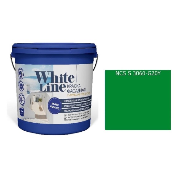 Краска WL White Line ВД фасадная S 3060 G 20 Y (вед 4,5 л/5,6 кг) 4690417119646
