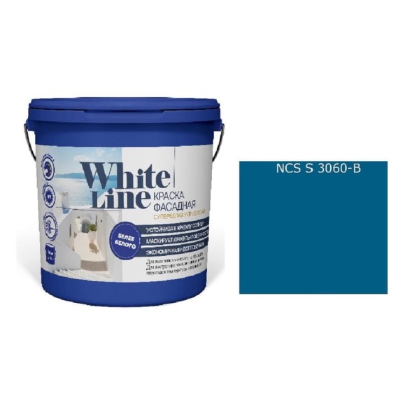 Краска WL White Line ВД фасадная S 3060 B (вед 4,5 л/5,6 кг) 4690417119745