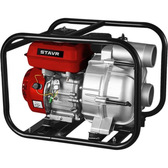 Мотопомпа Ставр бензиновая, D=80мм, Stavr SMP 80DW, для грязной воды, 4т ДВС 212см³, 6620Вт (9 л.с), 1100л/мин, глубина 8м, напор 25м, 9070600106 Мотопомпа Ставр бензиновая, D=80мм, Stavr SMP 80DW, для грязной воды, 4т ДВС 212см³, 6620Вт (9 л.с), 1100л/мин, глубина 8м, напор 25м, 9070600106