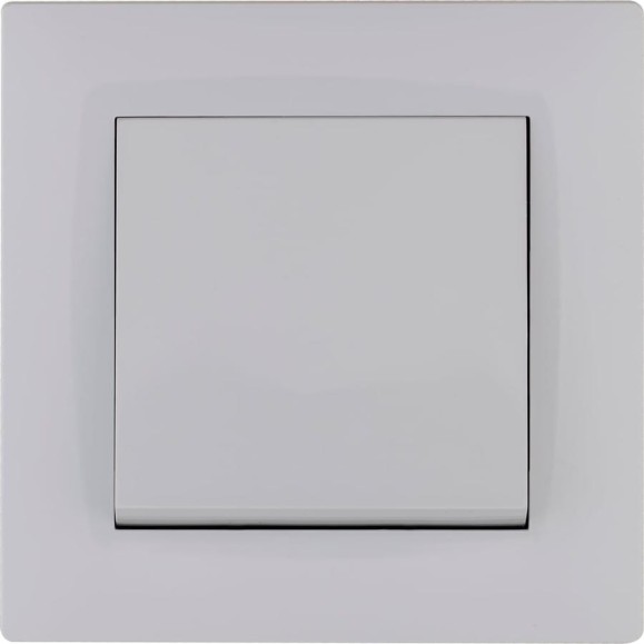 Выключатель MAKEL 1-клавишный СП KAREA RIZZ 10А IP20 бел. 88001001