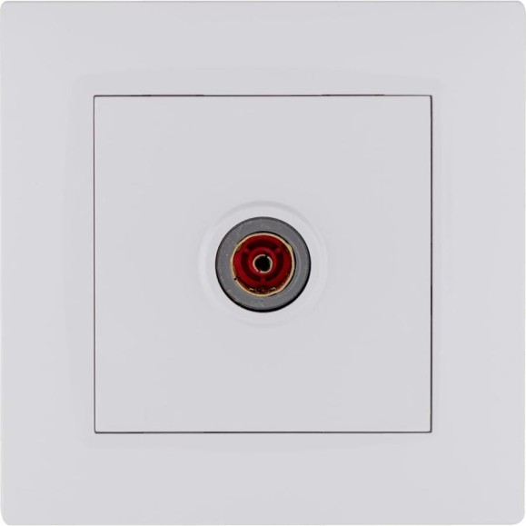 Розетка телевизионная MAKEL проходная TV 1-м СП KAREA RIZZ IP20 6дБ бел. 88001007 Розетка телевизионная MAKEL проходная TV 1-м СП KAREA RIZZ IP20 6дБ бел. 88001007
