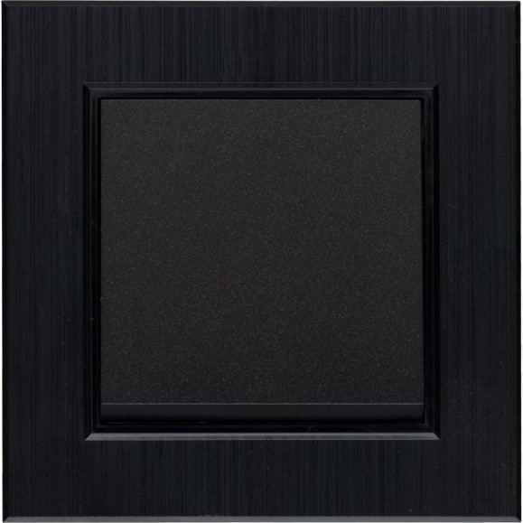 Выключатель MAKEL 1-клавишный СП KAREA LINE STAR 10А IP20 черн. 86054001