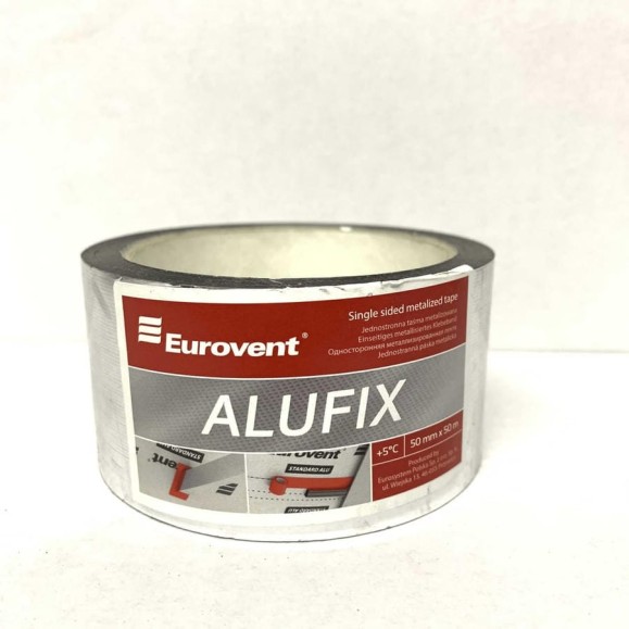 Односторонняя металлизированная лента Eurovent 50мм_50м  ALUFIX
