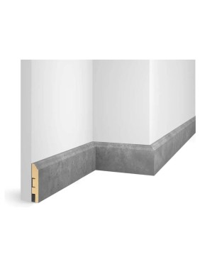 Плинтус Artiva 80x16x1800мм МДФ Бетон RTV080.02.01 00-00073512
