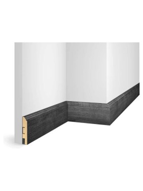 Плинтус Artiva 80x16x1800мм МДФ дуб Графит RTV080.02.04 00-00073515