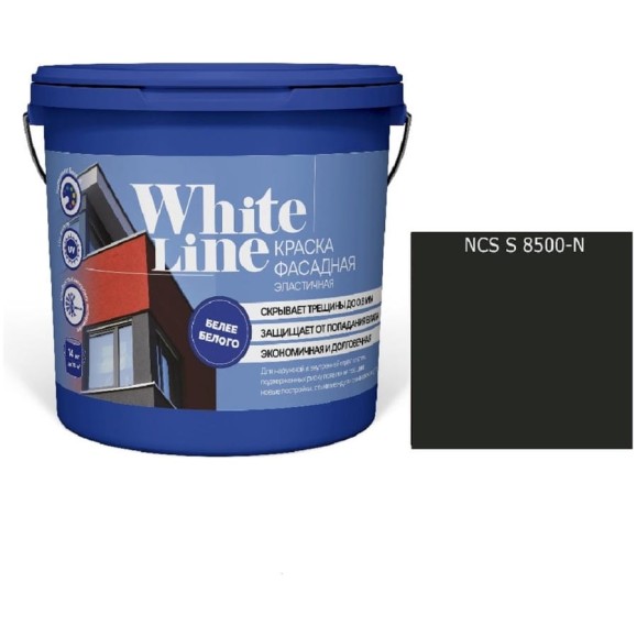 Краска White Line WL ВД эластичная S 8500 N (вед 4,5 л/ 5,7кг) 4690417113545