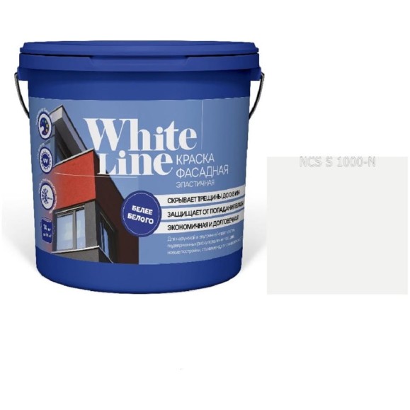 Краска White Line WL ВД эластичная S 1000 N (вед 4,5 л/6,5 кг) 4690417114191