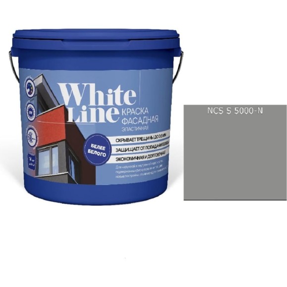 Краска White Line WL ВД эластичная S 5000 N (вед 0,9 л/1,3 кг) 4690417114276