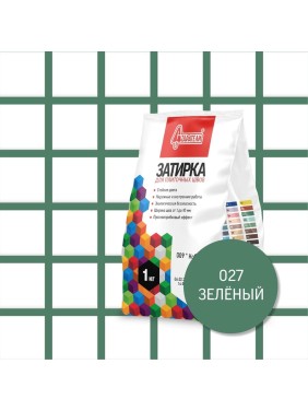 Затирочная смесь для плиточных швов Старатели 1 кг, зелёный 027 3277/3513 Затирочная смесь для плиточных швов Старатели 1 кг, зелёный 027 3277/3513