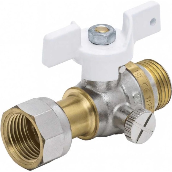 Кран для манометра Aquasfera латунь, 1125 Standard G1/2"-М20x1,5 Ру40 р/нак/г 1125-03 012-0308