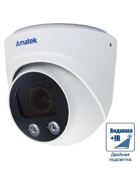 IP видеокамера Amatek AC-IDV803ZS купольная, 8 Мп, 2.7-13.5 мм 7000939