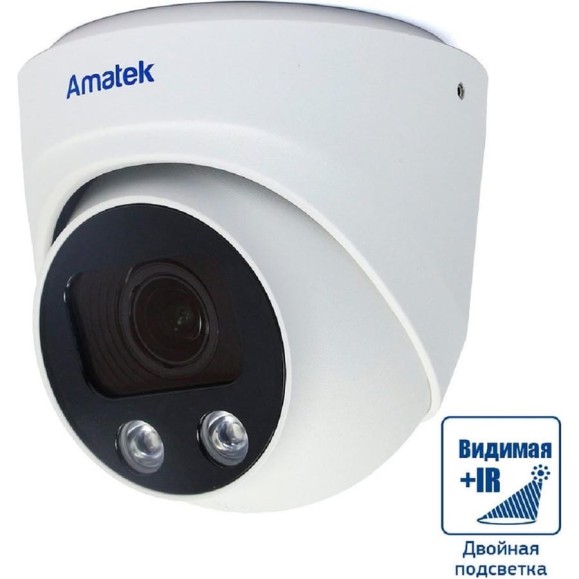 IP видеокамера Amatek AC-IDV803ZS купольная, 8 Мп, 2.7-13.5 мм 7000939