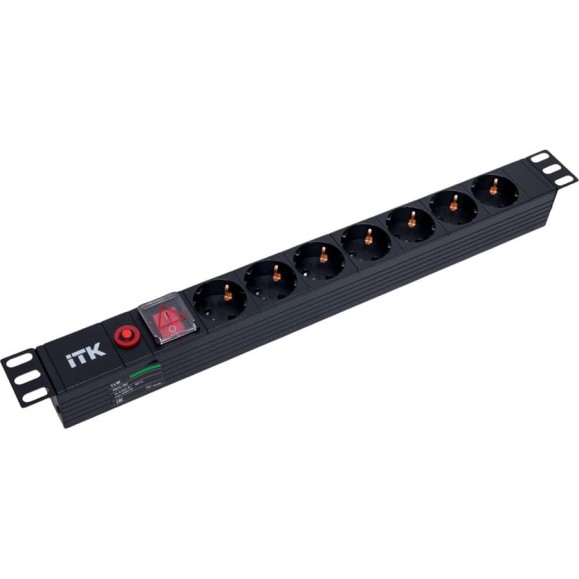 PDU ITK 7 роз. нем. ст, с выкл. и защ. от перенапр., вх.С14 PH13-7D3