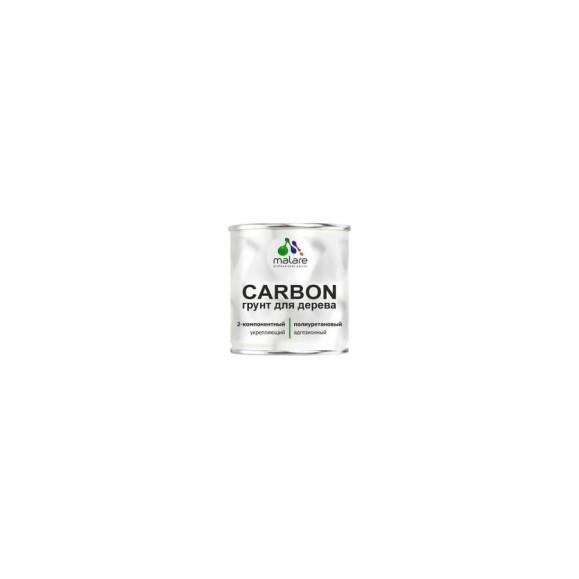 Полиуретановый грунт MALARE 2К CARBON по дереву, двухкомпонентный выравнивающий износостойкий укрепляющий УФ-стойкий, 0.7 кг + 30 гр отвердитель 4660504744150 ПУГДЕРПР0070