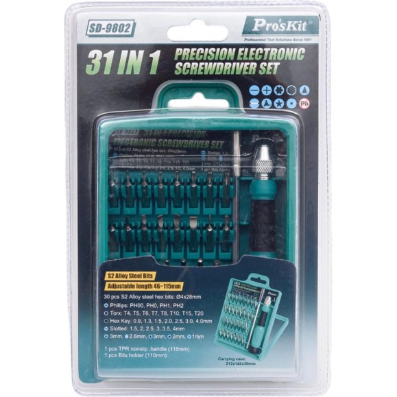 Набор отверток Pro'sKit SD-9802 00293033 Набор отверток Pro'sKit SD-9802 00293033