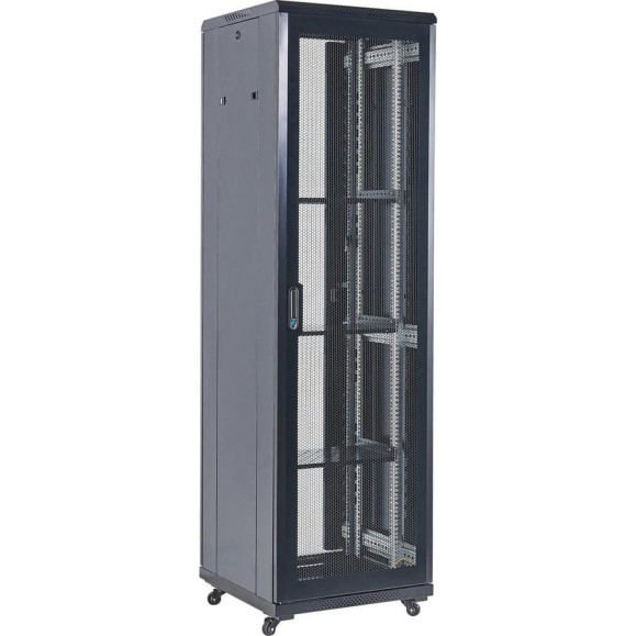 Напольный шкаф REXANT, 19 дюймов, 42U, 600x800x2054 (ШxГxВ), дверь перфорация, боковые съемные стенки, RAL 9005 04-4266-232 Напольный шкаф REXANT, 19 дюймов, 42U, 600x800x2054 (ШxГxВ), дверь перфорация, боковые съемные стенки, RAL 9005 04-4266-232