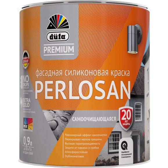Premium ВД краска Dufa Perlosan фасадная силиконовая база 1 МП00-012643
