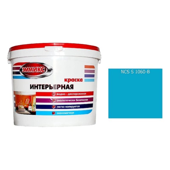 Краска интерьерная Эммикс ВД, моющаяся, S 1060 B, ведро 16 л, 25,8 кг 4690417126071