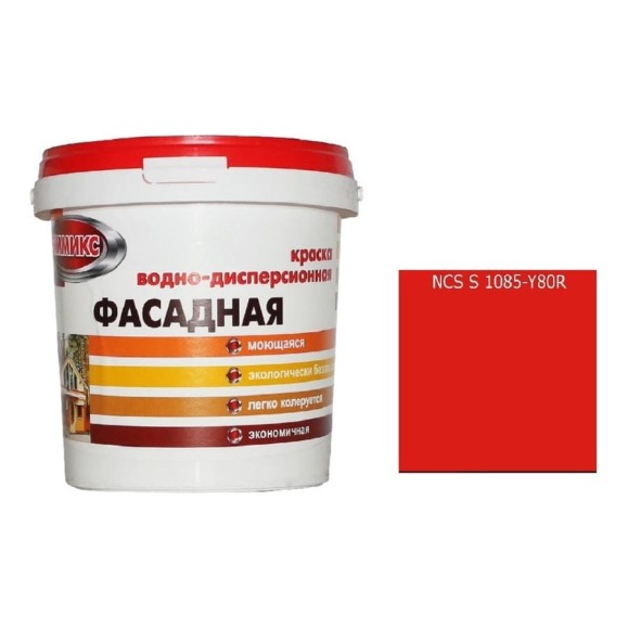 Краска Эммикс ВД для нар/работ моющаяся S 1085 Y 80 R (вед 16л/22,5 кг) 4690417121427 Краска Эммикс ВД для нар/работ моющаяся S 1085 Y 80 R (вед 16л/22,5 кг) 4690417121427