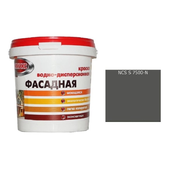 Краска Эммикс ВД для наружных работ моющаяся S 7500 N (вед 0,9 л/1,3 кг) 4690417120338 Краска Эммикс ВД для наружных работ моющаяся S 7500 N (вед 0,9 л/1,3 кг) 4690417120338