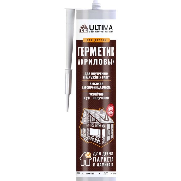 Акриловый герметик для дерева ULTIMA Орех 300 гр ULTО300