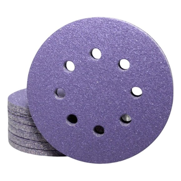 Круг шлифовальный CERAMAX 125 мм PURPLE FILM 8 отверстий, P1500, 50 шт. 1CRX1037 Круг шлифовальный CERAMAX 125 мм PURPLE FILM 8 отверстий, P1500, 50 шт. 1CRX1037
