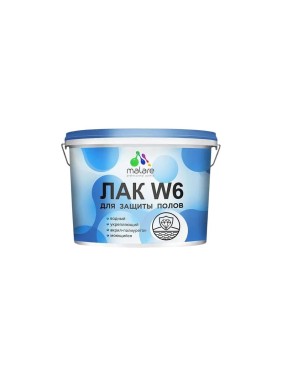 Лак MALARE колерованный тонирующий для защиты пола W6 для дерева и минеральных поверхностей, водный, без запаха, матовый, сосна, 9 кг. ЛВКПОЛСОСМ0900