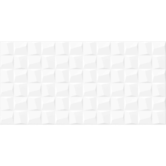 Плитка облицовочная рельефная Милони / Miloni AlmaCeramica 249x500x8, 1,1205м2 белый TWU2550MLN20